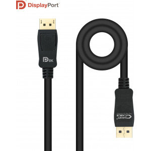 Nanocable 10.15.2500 cabo DisplayPort 0,5 m Preto