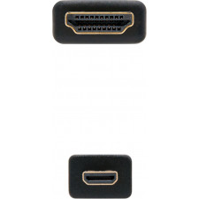 Nanocable 10.15.3502 cabo HDMI 1,8 m HDMI Type A (Standard) HDMI Type D (Micro) Preto