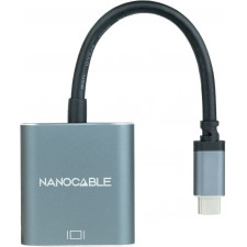 Nanocable 10.16.4101-G adaptador gráfico USB 1920 x 1200 pixels Cinzento