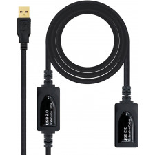 Nanocable 10.01.0213 cabo USB 15 m USB 2.0 USB A Preto