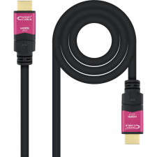 Nanocable 10.15.3715 cabo HDMI 15 m HDMI Type A (Standard) Preto, Rosa