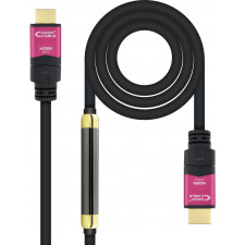 Nanocable 10.15.3725 cabo HDMI 25 m HDMI Type A (Standard) Preto, Rosa