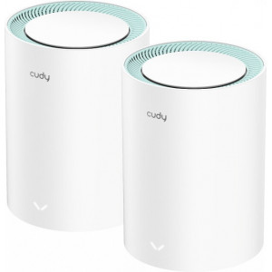 Cudy M1300 2-PACK sistema de Wi-Fi Mesh Dual-band (2,4 GHz   5 GHz) Wi-Fi 5 (802.11ac) Branco 1 Interno