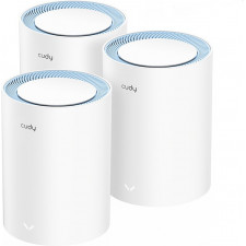 Cudy M1200 3-PACK sistema de Wi-Fi Mesh Dual-band (2,4 GHz   5 GHz) Wi-Fi 5 (802.11ac) Branco 1 Interno