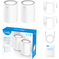 Cudy AX1800 Dual-band (2,4 GHz   5 GHz) Wi-Fi 6 (802.11ax) Branco 1 Interno