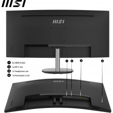 MSI Pro MP341CQ 86,4 cm (34") 3440 x 1440 pixels UltraWide Quad HD Preto