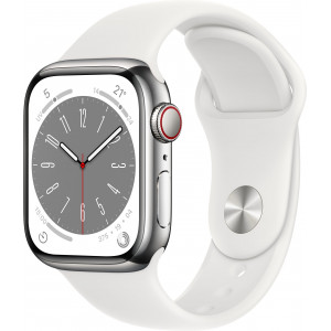 Apple Watch Series 8 OLED 41 mm 4G Prateado GPS