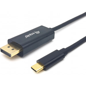 Equip 133428 adaptador de cabo de vídeo 3 m USB Type-C DisplayPort Cinzento