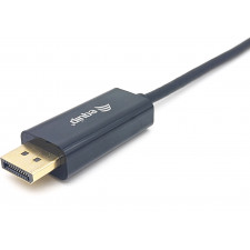 Equip 133428 adaptador de cabo de vídeo 3 m USB Type-C DisplayPort Cinzento
