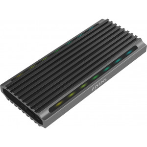 AISENS ASM2-RGB011GR Caixa para Discos Rígidos Compartimento SSD Cinzento M.2