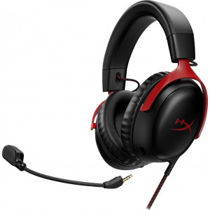 HP HyperX Cloud III - Gaming Headset (Black Red) Auscultadores