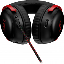 HP HyperX Cloud III - Gaming Headset (Black Red) Auscultadores