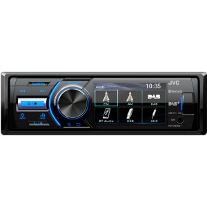 JVC KD-X561DBT recetor multimédia para automóvel Preto, Azul 180 W Bluetooth