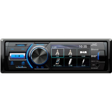 JVC KD-X561DBT recetor multimédia para automóvel Preto, Azul 180 W Bluetooth