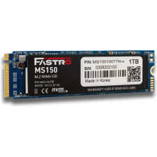 FASTRO MS150-100TTS disco SSD M.2 1 TB PCI Express 3.0 3D TLC NAND NVMe