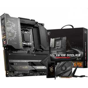 MSI MEG X670E GODLIKE AMD X670 Ranhura AM5 ATX extensível