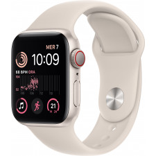 Apple Watch SE OLED 40 mm Digital 324 x 394 pixels Ecrã táctil 4G Bege Wi-Fi GPS