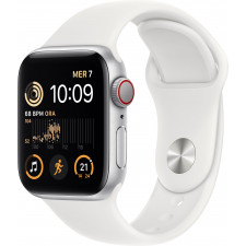 Apple Watch SE OLED 40 mm Digital 324 x 394 pixels Ecrã táctil 4G Prateado Wi-Fi GPS