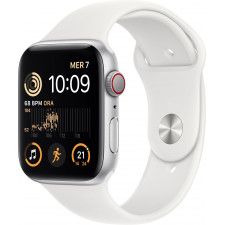 Apple Watch SE OLED 44 mm Digital 368 x 448 pixels Ecrã táctil 4G Prateado Wi-Fi GPS