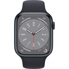 Apple Watch Series 8 OLED 45 mm Digital 396 x 484 pixels Ecrã táctil Preto Wi-Fi GPS