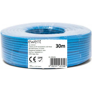 Ewent IM1221 cabo de rede Azul 30 m Cat6a U UTP (UTP)