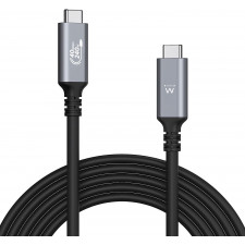 Ewent EC1070 cabo USB 1 m USB4 Gen 3x2 USB C Preto