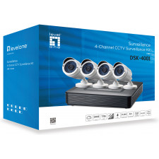 LevelOne DSK-4001 kit de videovigilância Com fios 4 canais