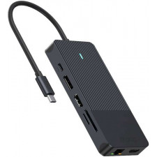 Rapoo UCM-2006 placa adaptador de interface 3.5 mm, DisplayPort, HDMI, RJ-45, USB 3.2 Gen 1 (3.1 Gen 1), USB Type-C