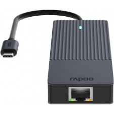 Rapoo UCM-2002 placa adaptador de interface HDMI, RJ-45, USB 3.2 Gen 1 (3.1 Gen 1), USB Type-C