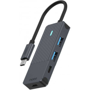 Rapoo UCH-4003 hub de interface USB 3.2 Gen 1 (3.1 Gen 1) Type-C 5000 Mbit s Antracite