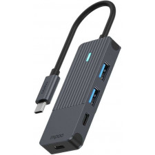 Rapoo UCH-4003 hub de interface USB 3.2 Gen 1 (3.1 Gen 1) Type-C 5000 Mbit s Antracite