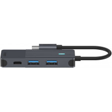 Rapoo UCH-4003 hub de interface USB 3.2 Gen 1 (3.1 Gen 1) Type-C 5000 Mbit s Antracite
