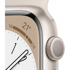 Apple Watch Series 8 OLED 45 mm Digital 396 x 484 pixels Ecrã táctil Bege Wi-Fi GPS