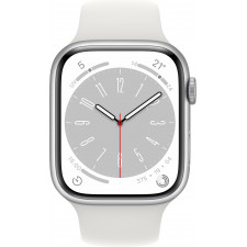 Apple Watch Series 8 OLED 45 mm Digital 396 x 484 pixels Ecrã táctil 4G Prateado Wi-Fi GPS