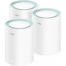 Cudy M1300 3-PACK sistema de Wi-Fi Mesh Dual-band (2,4 GHz   5 GHz) Wi-Fi 5 (802.11ac) Branco 1 Interno