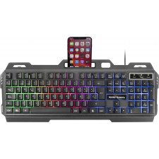 Mars Gaming MK120PT teclado USB Português Preto, Cinzento