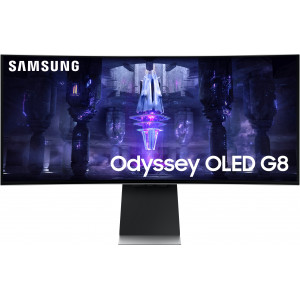 Samsung Odyssey Neo G8 LS34BG850SUXEN monitor de ecrã 86,4 cm (34") 3440 x 1440 pixels UltraWide Quad HD OLED Prateado