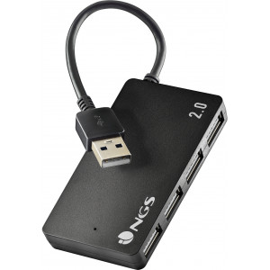 NGS IHUB4 TINY USB 2.0 480 Mbit s Preto