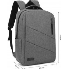 SUBBLIM City Backpack mala para portáteis 39,6 cm (15.6") Mochila Cinzento