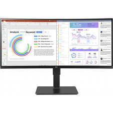 LG 34BQ77QC-B monitor de ecrã 86,4 cm (34") 3440 x 1440 pixels UltraWide Dual Quad HD LCD Preto