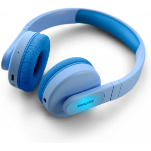 Philips TAK4206BL 00 auscultador Auscultadores Com fios e sem fios Fita de cabeça USB Type-C Bluetooth Azul