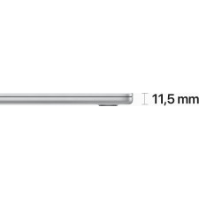 Apple MacBook Air M2 Computador portátil 38,9 cm (15.3") Apple M 8 GB 256 GB SSD Wi-Fi 6 (802.11ax) macOS Ventura Prateado