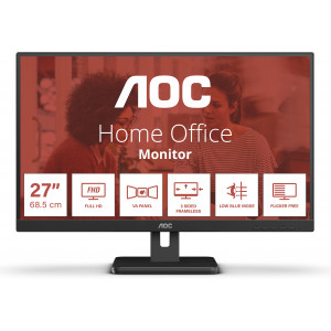 AOC 27E3UM monitor de ecrã 68,6 cm (27") 1920 x 1080 pixels Full HD Preto