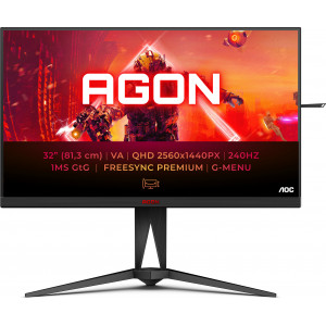 AOC AGON 5 AG325QZN EU LED display 80 cm (31.5") 2560 x 1440 pixels Quad HD Preto