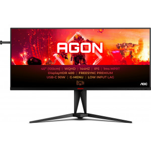 AOC AGON 5 AG405UXC monitor de ecrã 100,3 cm (39.5") 3440 x 1440 pixels Wide Quad HD LCD Preto