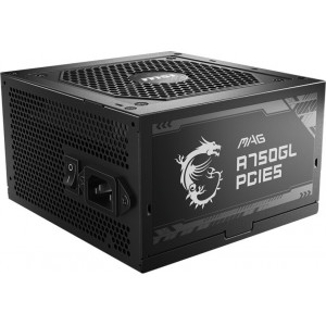 MSI MAG A750GL PCIE5 fonte de alimentação 750 W 20+4 pin ATX ATX Preto