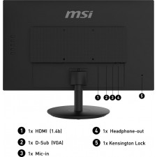 MSI Pro MP242 monitor de ecrã 60,5 cm (23.8") 1920 x 1080 pixels Full HD LCD Preto