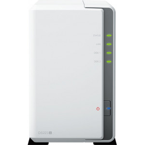 Synology DiskStation DS223J servidor NAS e de armazenamento PC Ethernet LAN Branco RTD1619B