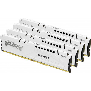 Kingston Technology FURY Beast White XMP módulo de memória 128 GB 4 x 32 GB DDR5 5200 MHz