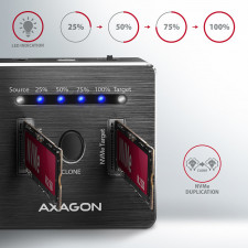 Axagon ADSA-M2C Docking Station para Discos Rígidos USB 3.2 Gen 2 (3.1 Gen 2) Type-C